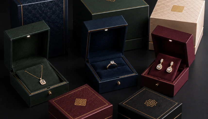 Premium rigid jewellery packaging boxes in Hyderabad